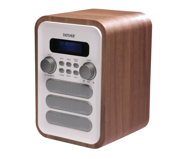 Denver Radio retro DAB+/FM Denver DAB-48 drewno+biały front - 1535078 - zdjęcie 2
